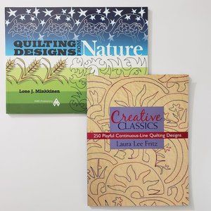 2 NEW Machine or Hand Quilting Design Books